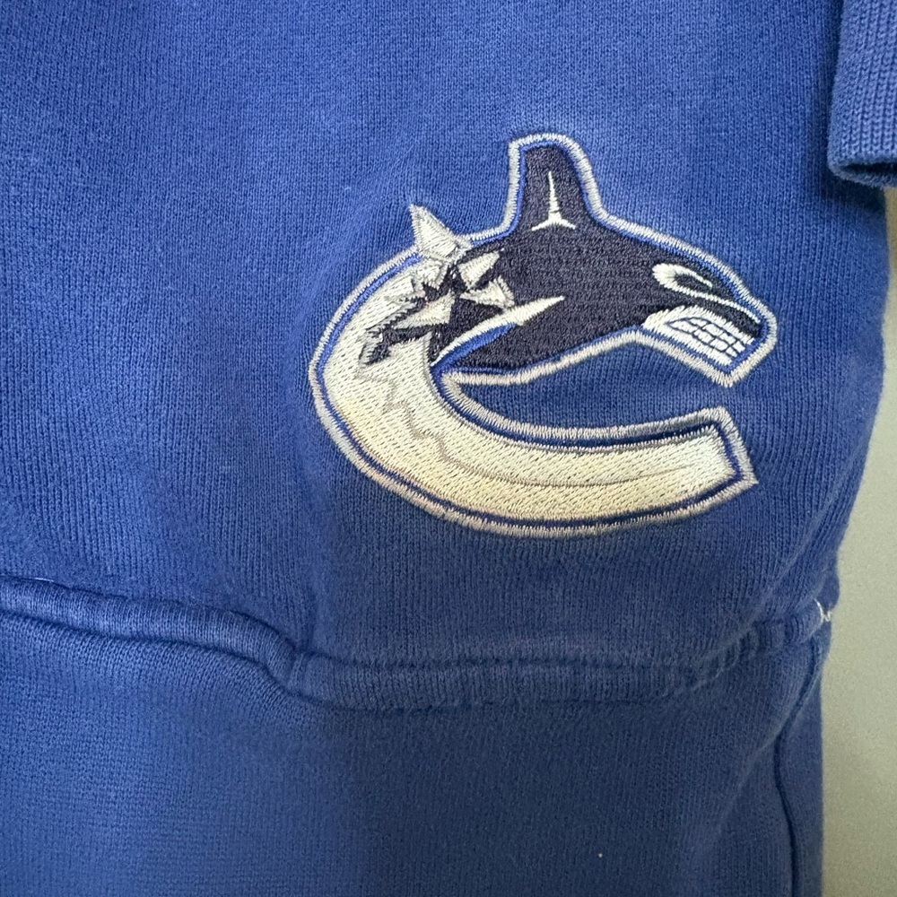 Vancouver Canucks NHL Women’s Fleece Lined Long Zip Hoodie Jacket Size M - Picture 11 of 11